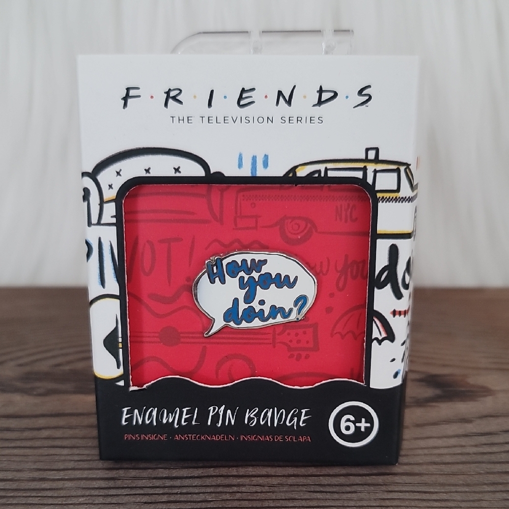 NEW Friends "How You Doin?" Enamel Pin Badge